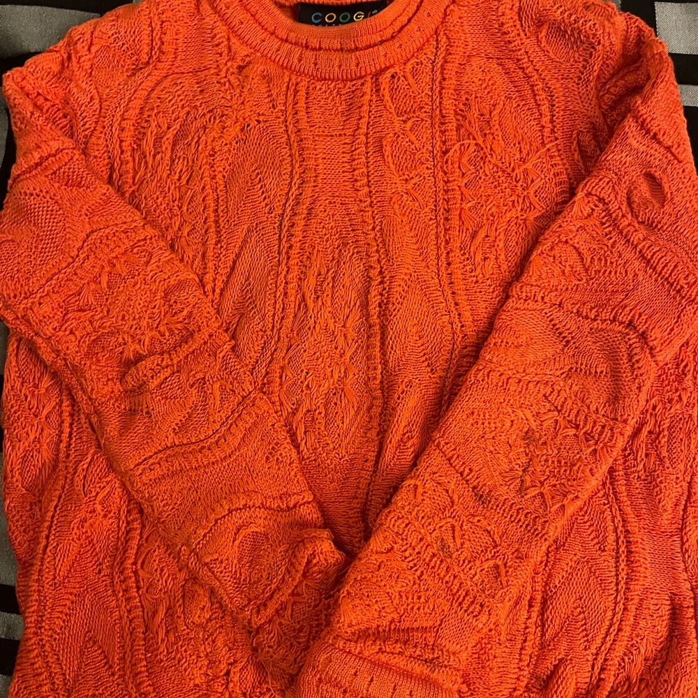 Authentic ( 2001) Coogi Kids Orange Sweater